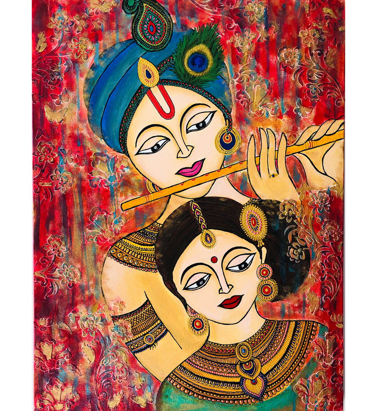 Radha Krishna in Divine Love - Sagarika Arts